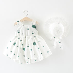 Ropa de Verano para Bebés, Vestido de Verano sin Mangas con Lindos Puntos para Niñas Pequeñas, Vestido de Princesa con Lazo, Vestidos de Algodón para Bebés - Product Image 4