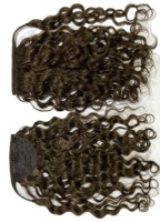 Queue de cheval en cheveux humains Remy russes bruts, double épaisseur, cuticules alignées, bouclés crépus, extensions de cheveux naturels