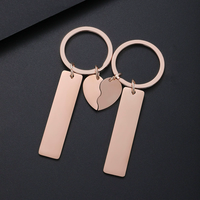 Benutzer definierte personal isierte Edelstahl Schlüssel bund Blank Metall Kalender DIY Graviert Double Tag Charm Schlüssel ringe Cartoon-Stil
