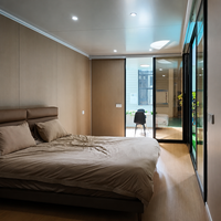 Maison conteneur pliable de luxe, résistance au vent de niveau 10, villa modulaire préfabriquée pour hôtel-resort, gîte, jardin
