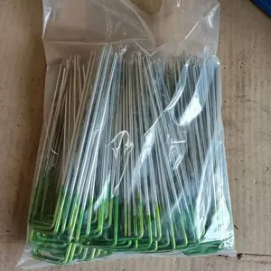 6Inch X 1Inch 11 Gauge Landscape Staples 100 Pieces Per Plastic Bag And 10Bag Per Carton