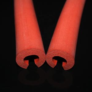 أنبوب إسفنجي من السيليكون بالرغوة حمراء بثقوب رغوة موحدة ومقاومة للحرارة وقطع جانبي - Product Image 6