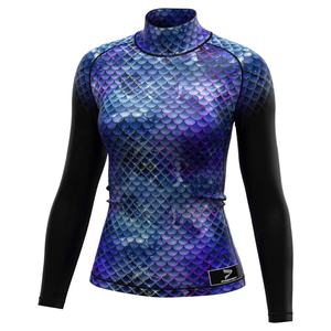 Maillot de bain de surf noir à manches longues pour femme, protection anti-UV, style Flower Diving - Product Image 6