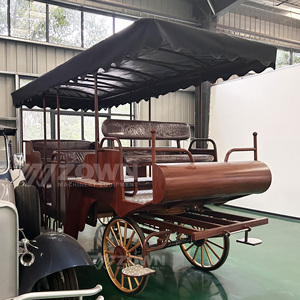 Voiture de tourisme électrique 2026, nouveau design, 4 roues, chariot de chevaux vintage pour parcs, stations balnéaires, mariages et événements - Product Image 5