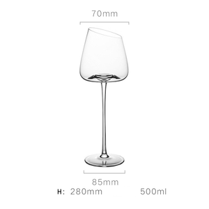 Gobelet à vin rouge en cristal sans plomb à bord incliné, verre ultra transparent pour <span class=keywords><strong>la</strong></span> maison, le bar, le restaurant, vente en gros - Product Image 1