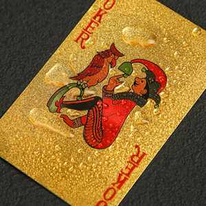 Hoogwaardige dollar-patroon PET gouden folie speelkaarten, elegante waterbestendige pokerkaarten voor exclusieve spelplezier - Product Image 3