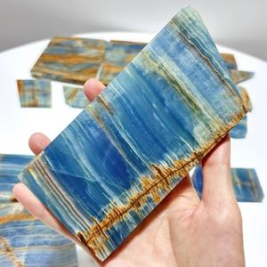 หินออนิกซ์สีน้ำเงินธรรมชาติสไตล์โบฮีเมียนสำหรับตกแต่งบ้าน ของขวัญวันหยุด แฟชั่นทันสมัย ขายส่ง - Product Image 4