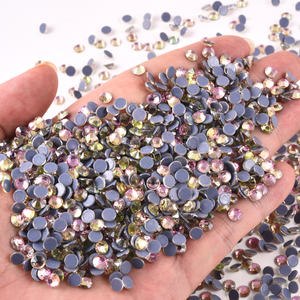 Strass de haute qualité OLeeya en vrac, strass brillant rose/rose/rouge/orange en cristal de verre thermocollant pour la décoration de bikini - Product Image 5