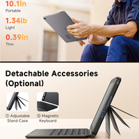 CHUWI Hi10 X2 10.1 inci 2-in-1 Tablet dan Laptop Layar Sentuh Win11, Tablet Bisnis dan Pendidikan Intel dengan Keyboard Lepas