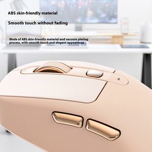 Ratón inalámbrico recargable de modo dual <span class=keywords><strong>Wolf</strong></span> A3 gratis para diestros para oficina o juegos en computadora portátil con sonido de graves - Product Image 4