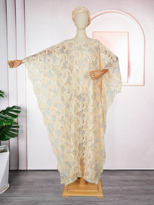 Robes africaines élégantes pour femmes robe traditionnelle dashiki en dentelle <span class=keywords><strong>boubou</strong></span> grande taille robe de soirée pour mariage caftan musulman robe maxi - Product Image 6