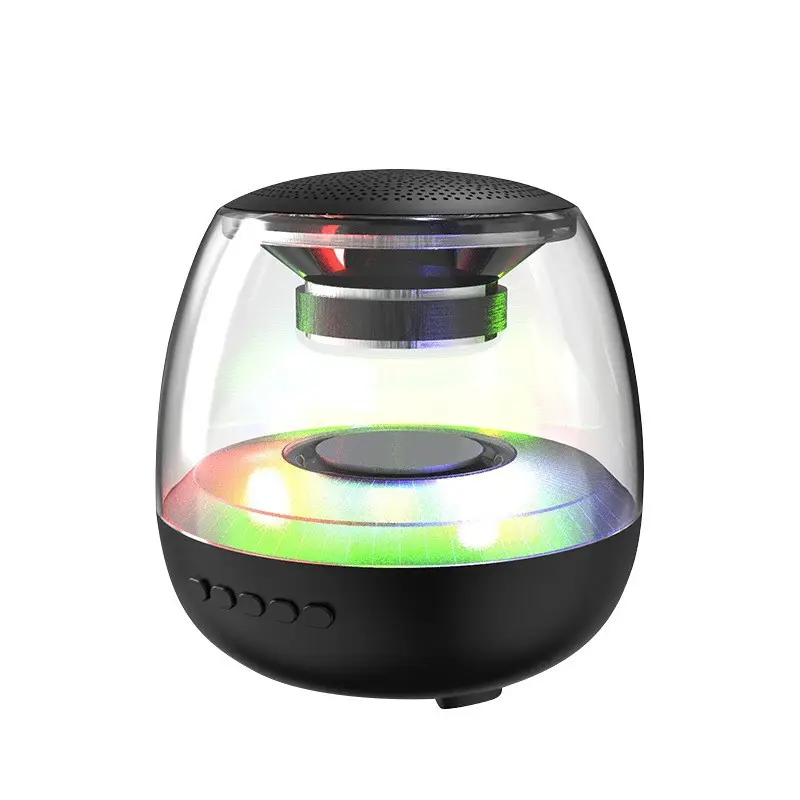 Prix d'usine Acrylique Clair LED Lumière Mini Portable Gaming Bluetooth Speaker