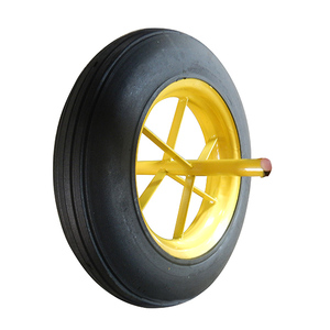Roue <span class=keywords><strong>de</strong></span> brouette solide en caoutchouc, 14x4 pouces, livraison gratuite, roulette <span class=keywords><strong>de</strong></span> poudre résistante, pour WB6400 - Product Image 2