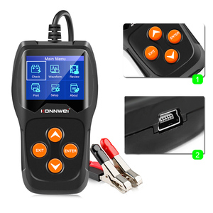 Testeur numérique de <span class=keywords><strong>batterie</strong></span> de voiture Analyseur de démarrage Konnwei KW600 12V Plomb Acid AGM GEL EFB Battery Checker <span class=keywords><strong>en</strong></span> polonais russe espagnol - Product Image 5