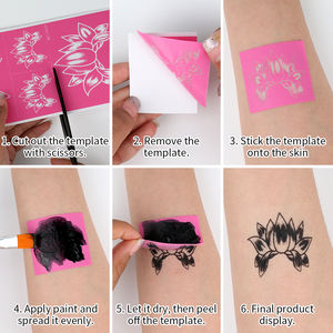 <span class=keywords><strong>Pochoir</strong></span> de transfert de maille réutilisable auto-adhésif <span class=keywords><strong>pour</strong></span> la peinture et la sérigraphie - Product Image 4