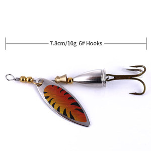 Spinner Bait 10g Spinners Cuillère De Pêche Leurre Appât Artificiel Métal isca pesca - Product Image 6