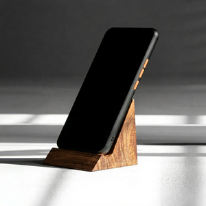 Luxury Wooden <b>Phone</b> Holder Solid Wood Mobile Stand Universal Smartphone <b>Docking</b> <b>Station</b> for Desk and Bedside - Product Image 1