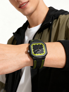 นาฬิกาข้อมือซิลิโคนทรงสี่เหลี่ยม <span class=keywords><strong>TOMI</strong></span> T023 รุ่นใหม่ ปี 2026 ขนาด 42 มม. สำหรับผู้ชายและผู้หญิง หน้าปัดขนาดใหญ่ ดีไซน์เฉพาะตัว - Product Image 4