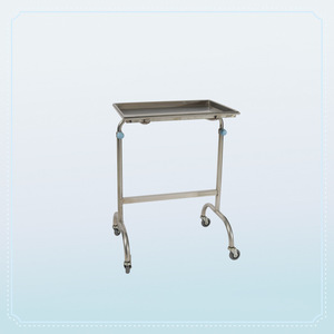 Support de bassin chirurgical en acier inoxydable 700x450x900mm avec roulettes, chariot d'hôpital amovible - Product Image 2