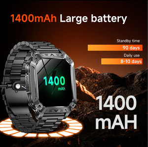 นาฬิกาสมาร์ทวอทช์ SENBONO AK86 สำหรับผู้ชาย หน้าจอ 2.01 นิ้ว แบตเตอรี่ขนาดใหญ่ 1400mAh รองรับการโทรแบบไร้สาย โหมดกีฬาหลากหลายรูปแบบ มาตรฐานกันน้ำ IP68 นาฬิกาสมาร์ทวอทช์เพื่อสุขภาพ - Product Image 2