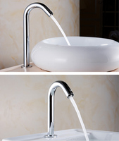 Robinet infrarouge automatique de salle de bains, eau froide et chaude, sans contact, capteur intelligent, robinets d'eau actifs