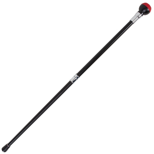 Bâton de marche créatif pour jeune gentleman, avec pommeau de levier de vitesse de voiture multifonctionnel en boule rouge, tige en fer à longueur réglable, tendance - Product Image 3