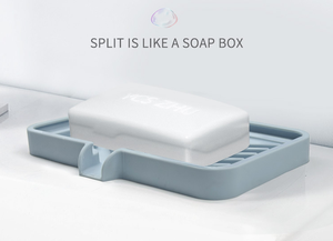 Boîte de rangement en silicone pour salle de bain, porte-savon avec drainage, organisateur de comptoir pour cuisine - Product Image 6