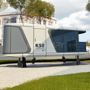 Capsule spatiale mobile de luxe en structure acier, étanche et écologique, avec système domestique intelligent pour hôtels-containers modernes - Product Image 3