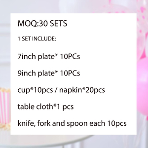 Bữa ăn tối Dã Ngoại giấy cầm tay tấm dùng một lần Ngày Valentine sản phẩm Đảng Bộ đồ ăn đặt giấy dùng một lần tấm thiết lập - Product Image 6