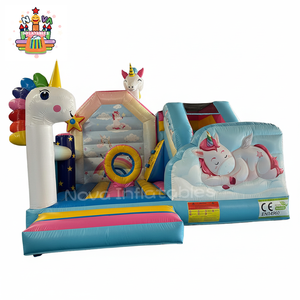Parque Infantil Inflable con Temática de Unicornio y Tobogán de Castillo Inflable: Estructura de Juego para Fiestas Infantiles en el Patio Trasero - Product Image 2