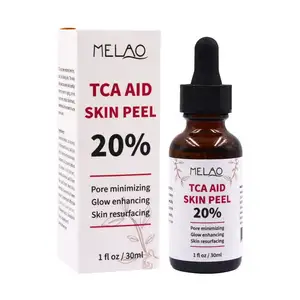 Pele de marca própria OEM/ODM para clareamento da pele com ácido químico TCA 20% soro facial para clareamento facial orgânico