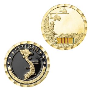 Moneda Conmemorativa Personalizada, Moneda de Desafío Personalizada, Moneda de Desafío para Veteranos de Vietnam - Product Image 1