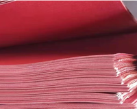 Feuille de fibre vulcanisée rouge, isolation électrique, papier fibre vulcanisé, papier acier rouge pour joint de transformateur de moteur, sur mesure