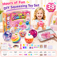 Kit de fabrication de balles en plastique souple DIY avec moules et ensemble de slime pour adolescents et adultes - Jouet anti-stress (38 pièces)