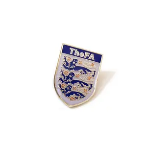 Customized Free Artwork Brazil Argentina France Spain Portugal Italy National Football Team Gold Plating Epoxy Soft Enamel Pins