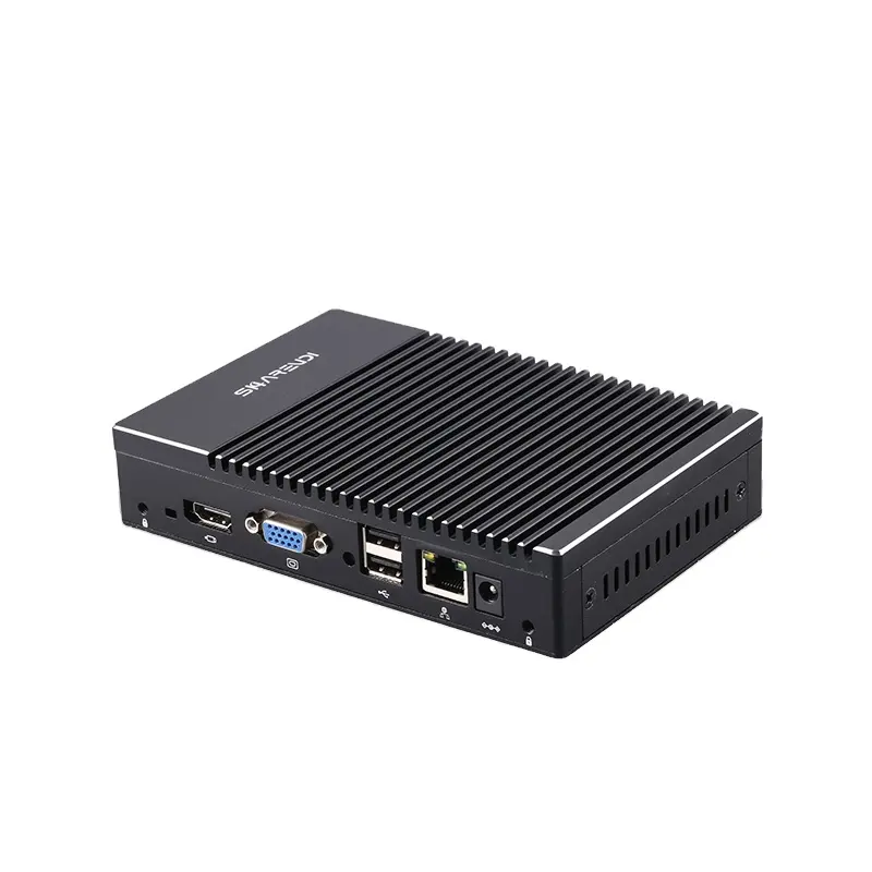 Mini ordinateur de bureau double LAN AMD A6 1450 antichoc pour mini PC industriel sans ventilateur de signalisation numérique