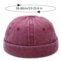 Casquette Docker sans visière en coton lavé Offre Spéciale JX Casquettes de baseball vintage sans bord avec logo personnalisé