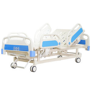 Tempat tidur rumah sakit medis dapat diatur dengan tiang infus plastik ABS & ZKSX-09 JUNDELI logam bersertifikasi CE untuk perawatan rumah sakit - Product Image 6