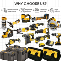 Kit combiné d'outils électriques sans fil pour la fabrication de meubles : ponceuse orbitale, dégauchisseuse, scie sauteuse, ensemble d'outils électriques sans fil au lithium
