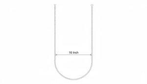 Collar de Diamantes Redondos Eternidad de Lujo, Piedras Preciosas Brillantes para Mujer, Regalo de Joyería para Ocasiones Especiales o Moda Diaria - Product Image 3