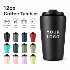 12oz <b>Custom</b> 304 Stainless Steel Double Walled <b>Insulated</b> Vacuum Powder Coated Coffee Mug For Laser Engraving Uv Printing - Product Image 1