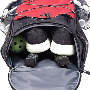 Sac de raquette de tennis avec compartiment ventilé pour chaussures, capacité de stockage pour raquettes de badminton, de squash, de pickleball et balles - Product Image 2