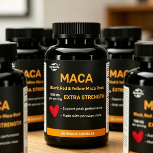 Cápsulas de Raíz de Maca al por Mayor de Fábrica OEM, Extracto Herbal de Maca Roja, Amarilla y Negra, Suplemento para Adultos, Energía y Resistencia Masculina - Product Image 5
