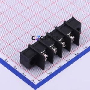 KF45CM-9.5-4P Barrier Terminal Block Through hole Component (THT),P=9.5mm Connector Two Sides 9.5mm 1x4P Straight Pin - Product Image 1