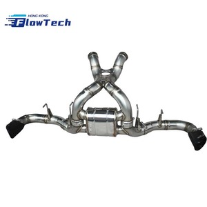 Échappement arrière haute performance en acier inoxydable pour McLaren 540/540C/570S/570GT 3.8 avec système de silencieux à soupapes - Product Image 1