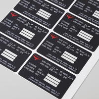Anpassbare Klebeetiketten aus PVC-Vinyl, wasserdicht, für Bedienfelder, mit Digitaldruck