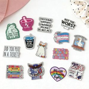New acrylic English letters healthcare series loose powder student DIY pull-tab <b>name</b> <b>tag</b> sticker accessory decoration - Product Image 1
