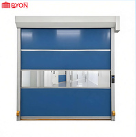 Ligne de convoyage à induction automatique moderne en acier inoxydable pour porte rapide de salle blanche d'usine avec enrouleur rapide pour volet roulant