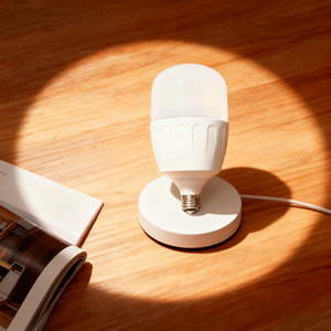 Nhựa tráng nhôm T38 <span class=keywords><strong>10W</strong></span> 60mm * 119mm siêu sáng E27 vít cơ sở dẫn bóng đèn toàn cầu - Product Image 1