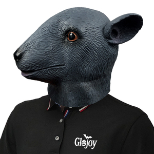 Masque facial réaliste en latex de rat, accessoire de costume animal pour Halloween, soirées maison hantée et événements fantaisie - Product Image 4